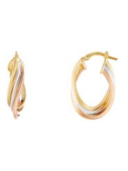 OR ÉCLAT Złote kolczyki-kreole "Maya" rozmiar: onesize. Szare kolczyki OR ÉCLAT, złote. Za 1,071.14 zł.