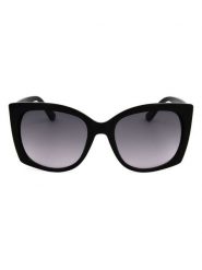 Guess Damskie okulary przeciwsłoneczne w kolorze czarno-granatowym rozmiar: 55. Czarne okulary przeciwsłoneczne Guess, z aplikacjami, z tworzywa sztucznego. Za 227.31 zł.
