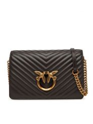 PINKO Torebka Love Click Classic PE 25 PLTT 100063 A0GK Brązowy. Brązowe listonoszki Pinko, bez wzorów, ze skóry, bez dodatków. Za 1,219.00 zł.