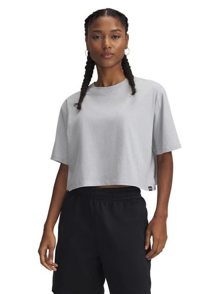 Under Armour Koszulka w kolorze szarym rozmiar: S. Szare bluzki Under Armour, s, bez wzorów, bez kołnierzyka, bez ramiączek. Za 56.79 zł.