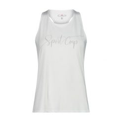 Damski tank top CMP. Białe topy CMP, s, bez wzorów, bez kołnierzyka, bez ramiączek. W wyprzedaży za 108.10 zł.