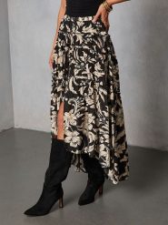 Milan Kiss Spódnica w kolorze czarnym rozmiar: XL. Czarne spódnice Milan Kiss, na co dzień, xl, bez wzorów, z wiskozy, midi, proste. Za 165.99 zł.