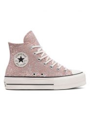 Converse Sneakersy "Ctas Lift Platform Gltter" w kolorze jasnoróżowym rozmiar: 38. Różowe trampki Converse, bez wzorów, za kostkę, bez zapięcia. Za 299.37 zł.