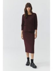 TATUUM Spódnica "Gemeta" w kolorze brązowym rozmiar: S. Brązowe spódnice Tatuum, s, bez wzorów, midi. Za 87.40 zł.