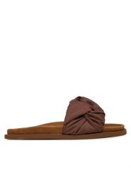 Inuikii Klapki Fjord Flower 1004.003.0122 Brązowy ciemny. Brązowe klapki Inuikii, bez wzorów, z materiału, bez obcasa. Za 979.99 zł.