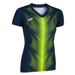 Damska koszulka Joma Olympie. Niebieskie bluzki Joma, xs, bez wzorów, z materiału, sportowe, bez kołnierzyka, bez ramiączek. W wyprzedaży za 96.75 zł.