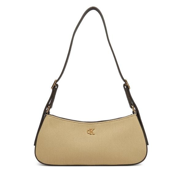 Torebka Calvin Klein. Brązowe torebki klasyczne Calvin Klein, bez wzorów, bez dodatków. Za 252.99 zł.
