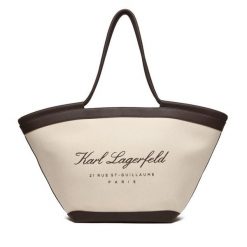 Torebka KARL LAGERFELD. Brązowe torebki klasyczne KARL LAGERFELD, bez wzorów, bez dodatków. Za 849.99 zł.