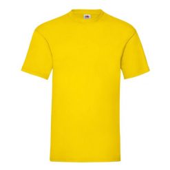 Koszulka Unisex Dla Dorosłych Valueweight. Żółte bluzki FRUIT OF THE LOOM, xl, bez wzorów, sportowe, bez kołnierzyka, bez ramiączek. Za 35.99 zł.