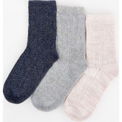 Skarpetki z błyszczącym włóknem 3 pack - Niebieski. Skarpety Reserved. Za 29.99 zł.