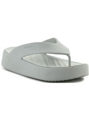 Crocs Japonki "Getaway" w kolorze zielonym rozmiar: 37/38. Zielone klapki Crocs, bez wzorów, z tworzywa sztucznego, bez obcasa, na platformie. Za 118.84 zł.