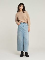 G-Star Sweter w kolorze beżowym rozmiar: M. Brązowe swetry G-Star, m, bez wzorów, z bawełny, bez ramiączek. Za 285.49 zł.