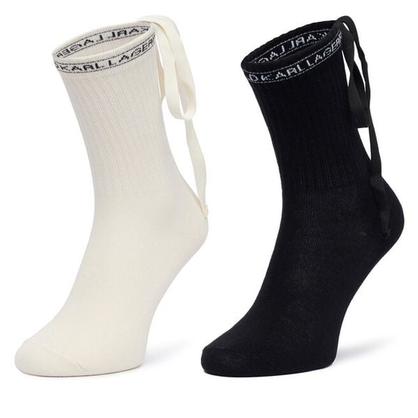 Skarpety długie KARL LAGERFELD. Czarne skarpety KARL LAGERFELD, bez wzorów. Za 169.99 zł.