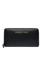 Valentino Duży Portfel Damski Divina VPS1R4155G Czarny. Czarne portfele Valentino, bez wzorów, ze skóry. Za 179.99 zł.