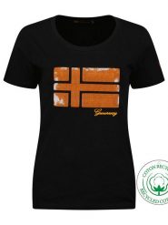 Geographical Norway Koszulka "Jonquille" w kolorze czarnym rozmiar: XL. Czarne bluzki Geographical Norway, xl, bez wzorów, z bawełny, bez kołnierzyka, bez ramiączek. Za 35.18 zł.