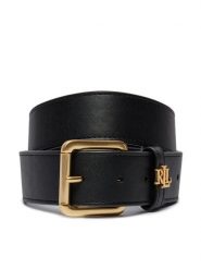 Lauren Ralph Lauren Pasek Damski 412942212001 Czarny. Czarne paski Lauren Ralph Lauren, bez wzorów, ze skóry. Za 449.99 zł.