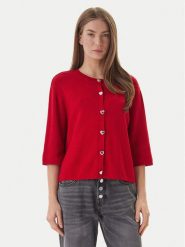 ONLY Kardigan Maisie 15364920 Czerwony Regular Fit. Czerwone kardigany Only, xs, bez wzorów, z wiskozy. Za 169.99 zł.