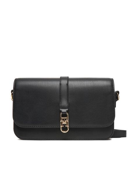 Tommy Hilfiger Torebka Th Libre Flap Crossover AW0AW17723 Czarny. Czarne listonoszki TOMMY HILFIGER, bez wzorów, ze skóry, bez dodatków. Za 399.99 zł.