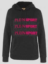 Plein Sport Bluza w kolorze czarnym rozmiar: L. Czarne bluzy Plein Sport, l, bez wzorów, z kapturem. Za 252.12 zł.
