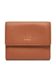 Furla Mały Portfel Damski Goccia M Compact WP00469 BX3036 KH RY000 Brązowy. Brązowe portfele Furla, bez wzorów, ze skóry. Za 519.99 zł.