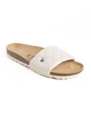Sunbay Klapki "Dune" w kolorze białym rozmiar: 36. Białe klapki Sunbay, bez wzorów, z otwartym noskiem, bez obcasa. Za 139.95 zł.
