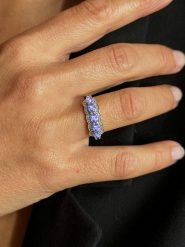 OR Carats Złoty pierścionek z diamentami i kamieniami szlachetnymi rozmiar: 50. Niebieskie pierścionki OR Carats, z diamentem, złote. Za 1,913.99 zł.