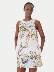 Marella Sukienka codzienna Sultano 2613221322 Biały Regular Fit. Białe sukienki Marella, na co dzień, bez wzorów, z bawełny, bez kołnierzyka, bez ramiączek, proste. Za 984.99 zł.