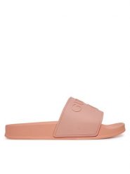 Guess Klapki E5GZ07BB00F Pomarańczowy. Brązowe klapki Guess, z aplikacjami, z tworzywa sztucznego, bez obcasa. Za 129.99 zł.