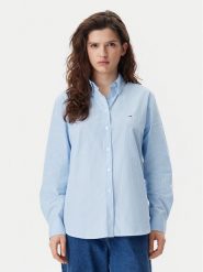 Tommy Jeans Koszula DW0DW20290 Błękitny Regular Fit. Niebieskie koszule Tommy Jeans, m, bez wzorów, z bawełny, bez kołnierzyka, bez ramiączek. Za 249.99 zł.