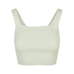 Top Z Dzianiny Dla Kobiet. Zielone topy Urban Classics, xl, bez wzorów, z dzianiny, bez kołnierzyka, bez ramiączek. Za 100.99 zł.