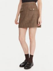 Barbour Spódnica mini Sophia LSK0130MI11 Brązowy Regular Fit. Brązowe spódnice Barbour, bez wzorów, z bawełny, mini. Za 609.99 zł.