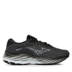 Buty do biegania Mizuno. Czarne obuwie sportowe Mizuno, bez zapięcia, do biegania, mizuno wave. Za 379.99 zł.