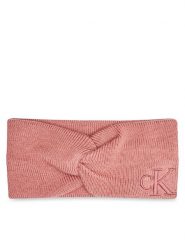 Calvin Klein Opaska materiałowa Monogram Embro K60K612658 Różowy. Czerwone rękawiczki Calvin Klein, bez wzorów, z materiału. Za 89.99 zł.