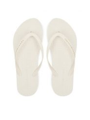 Tommy Hilfiger Japonki Hilfiger Strap Beach Sandal FW0FW08736 Écru. Klapki TOMMY HILFIGER, bez wzorów, z materiału, bez obcasa. Za 169.99 zł.