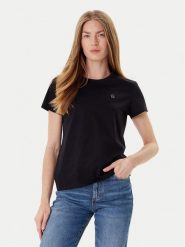 BOSS T-Shirt Eventsa8 50545671 Czarny Slim Fit. Czarne t-shirty Boss, xs, bez wzorów, z bawełny, bez kołnierzyka, bez ramiączek. Za 379.99 zł.