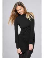 Intimidea Sukienka w kolorze czarnym rozmiar: M/L. Czarne sukienki Intimidea, l, bez wzorów, prążkowane, bez kołnierzyka, bez ramiączek, mini. Za 76.95 zł.