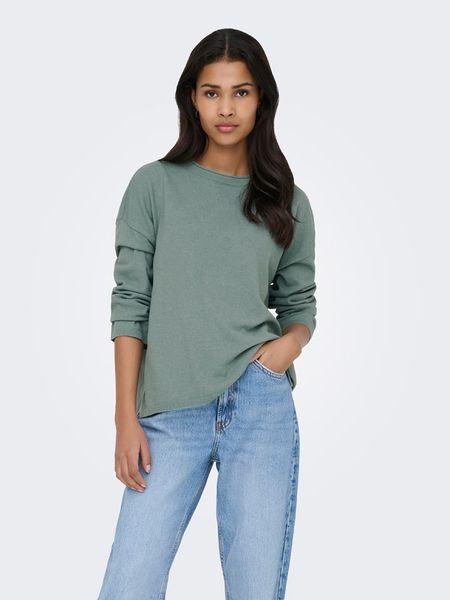 ONLY Sweter w kolorze zielonym rozmiar: M. Zielone swetry Only, m, bez wzorów, z materiału, bez ramiączek. Za 64.95 zł.