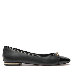 Baleriny Aldo. Czarne baleriny Aldo, bez wzorów, bez obcasa. Za 149.99 zł.