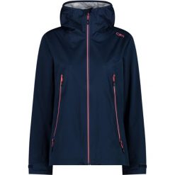 Kurtka przeciwdeszczowa damska CMP. Niebieskie kurtki sportowe CMP, bez wzorów, z puchu, bez kaptura, trekkingowe. Za 508.50 zł.