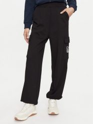 EA7 Emporio Armani Spodnie materiałowe 6DTP94 TJZCZ Czarny Regular Fit. Czarne spodnie materiałowe EA7 Emporio Armani, xs, bez wzorów, z bawełny. Za 249.99 zł.