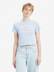 Levi's Koszulka w kolorze błękitnym rozmiar: S. Niebieskie bluzki Levi's®, s, bez wzorów, z bawełny, bez kołnierzyka, bez ramiączek. Za 70.90 zł.