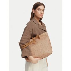 Torebka U.S. Polo Assn. Brązowe shopper U.S. Polo Assn., bez wzorów, bez dodatków. Za 149.99 zł.