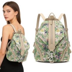 Plecak Damski Rieker, z wytrzymałego materiału z dekoracyjnym wzorem z regulowanymi szelkami pionowym zamkiem z przodu dodatkowymi kieszeniami i prak. Zielone plecaki Rieker, bez wzorów. Za 259.00 zł.