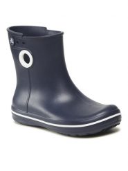 Crocs Kalosze Jaunt Shorty Boot W 15769 Granatowy. Niebieskie kalosze Crocs, bez wzorów, z tworzywa sztucznego. Za 99.99 zł.