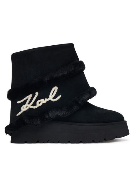 KARL LAGERFELD Śniegowce Skylar KL48652 Czarny. Czarne trapery i śniegowce KARL LAGERFELD, ze skóry. Za 1,189.00 zł.