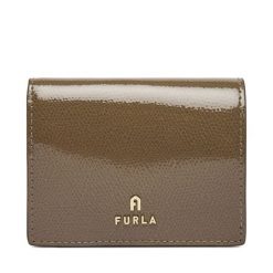 Portfel Furla. Brązowe portfele Furla, bez wzorów. Za 584.99 zł.