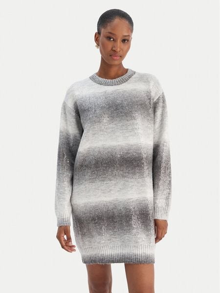 Liu Jo Sukienka dzianinowa MF5488 MA14R Szary Regular Fit. Szare sukienki Liu Jo, xs, bez wzorów, z dzianiny, bez kołnierzyka, bez ramiączek. Za 529.99 zł.