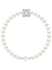 ATELIERS SAINT GERMAIN Bransoletka perłowa w kolorze białym rozmiar: onesize. Białe bransoletki ATELIERS SAINT GERMAIN, z cyrkonią, srebrne. Za 369.99 zł.