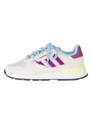 Adidas Skórzane sneakersy "Treziod 2" w kolorze kremowym rozmiar: 36 2/3. Brązowe trampki Adidas, bez wzorów, bez zapięcia. Za 144.92 zł.