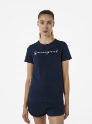 ROSSIGNOL Koszulka "Logo Rossi" w kolorze granatowym rozmiar: M. Niebieskie bluzki Rossignol, m, bez wzorów, z bawełny, bez kołnierzyka, bez ramiączek. Za 118.01 zł.